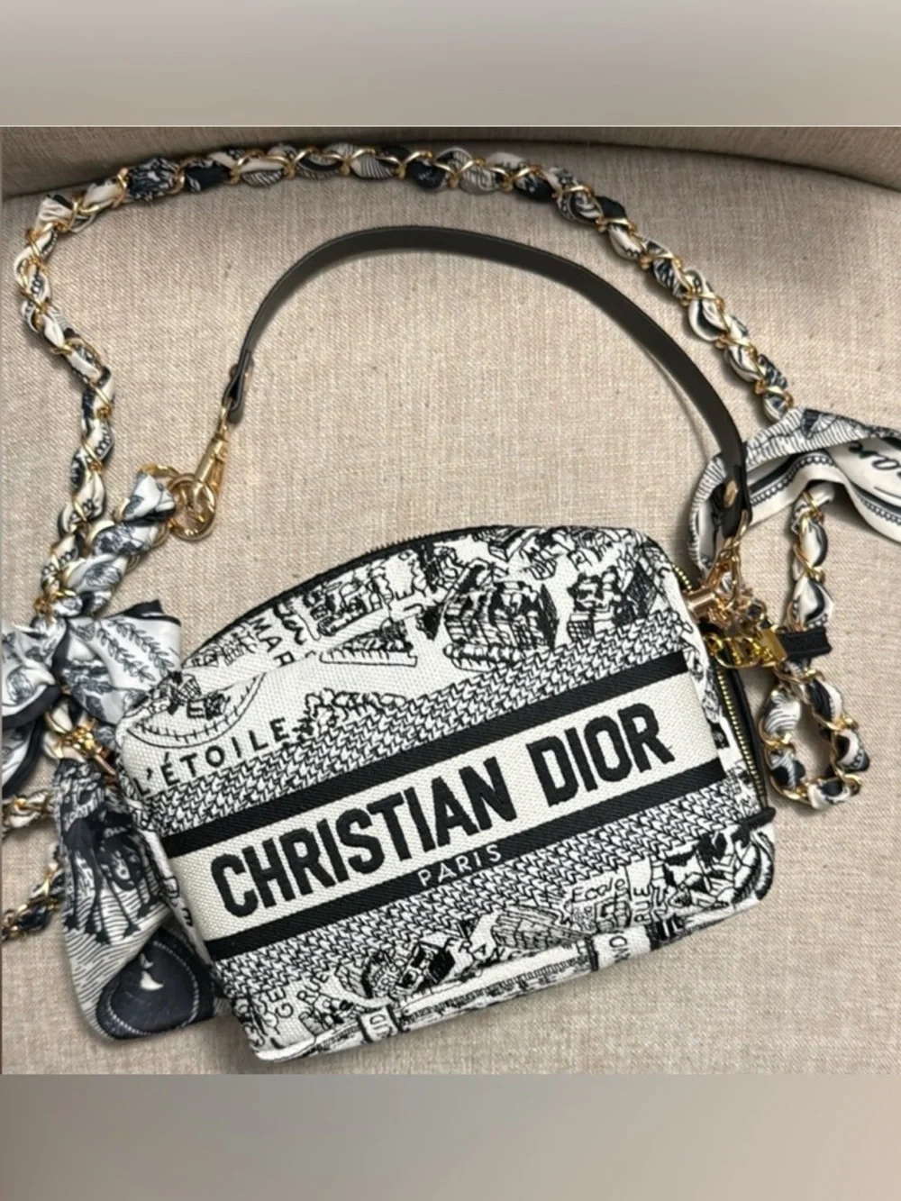 Dior Beauty Navy & White Logo Crossbody Bag